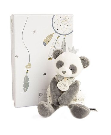 Doudou Darekov sada - plyov hraka panda s dekou 20 cm