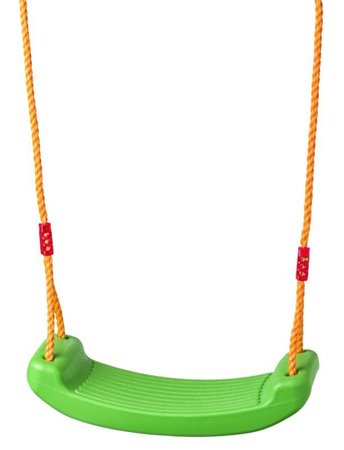 Woody Plastov hojdaka so sedadlom, zelen