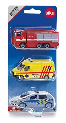 SIKU set mix polcia, hasii, sanitka esk verzia