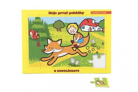 Doskov puzzle O Budulne 26x17cm 24 kusov