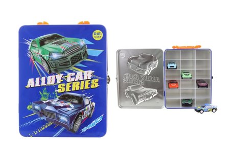 Box plechov na autka 6 autok