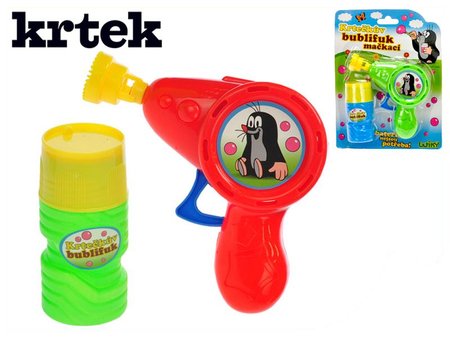 Krtkov bublifuk 12cm na zotrvanku 2 farby