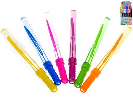 Bublifuk trubice 38cm 125ml 6farieb