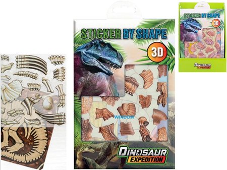 3D nlepky s dinosaurmi motvmi 2druhy