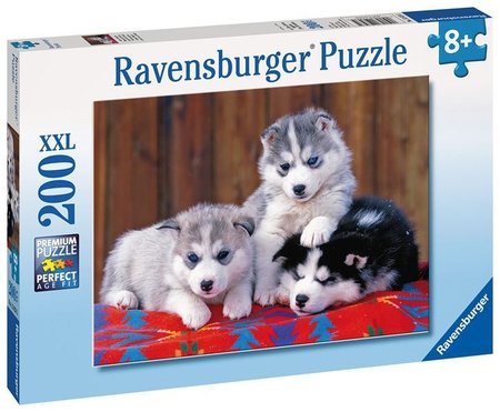 Ravensburger puzzle Šteňatá Husky 200 XXL dielikov