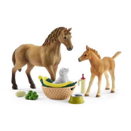 Schleich 42432 Sprava rieb a tvrkr so teniatkom a prsluenstvom