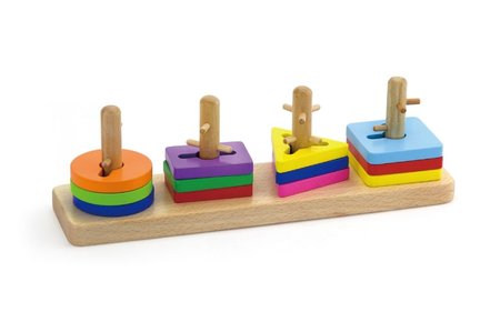 Viga Dreven sada puzzle s tvarmi