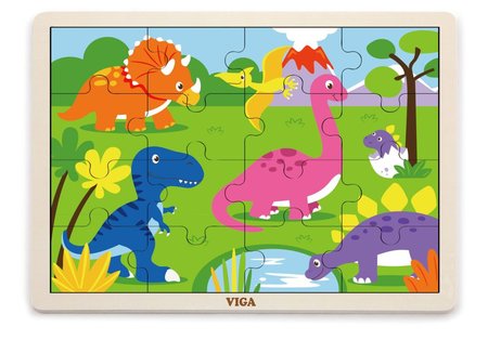 Lampy Dreven puzzle 16 dielikov Dinosaury