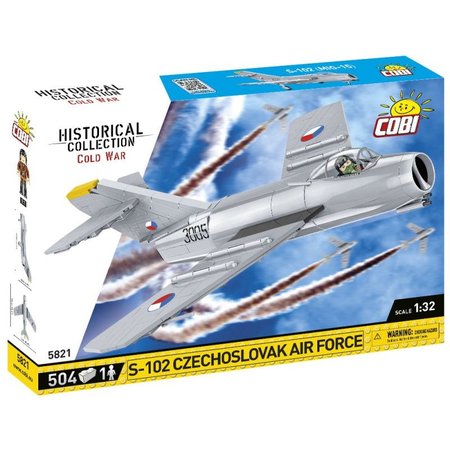 Cobi 5821 eskoslovensk sthacie lietadlo z obdobia studenej vojny S-102 (MIG-15)