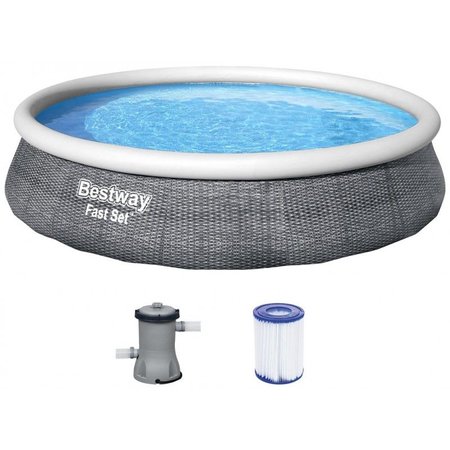 Bestway 57376 Fast Set Rattan  3,96m x 84cm s filtrciou