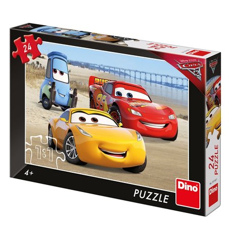 Dino puzzle WD Cars 3: Na pli 24 dielov