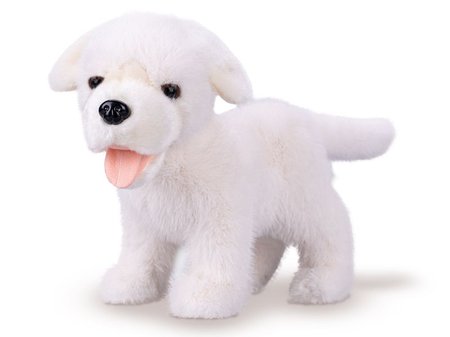 Labrador plyov 23cm stojaci biely