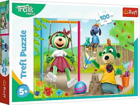 Trefl Puzzle 100 - Rodina Treflkovcov