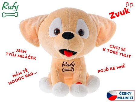 Psk Rufy plyov 19cm na batrie esky hovoriaci