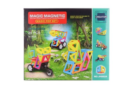 Magnetick stavebnica 25 ks