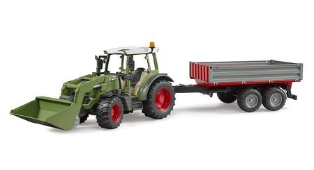 Bruder 2182 Traktor Fendt Vario 211 s elnm nakladaom a prvesom