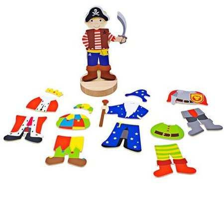 Bigjigs Toys Magnetick obliekacie puzzle mystick postavy