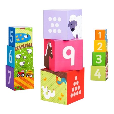 Bigjigs Toys Didaktick kostky farma