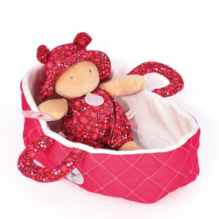 Doudou Jolijou Bbika v ruovej prenacej take 20 cm