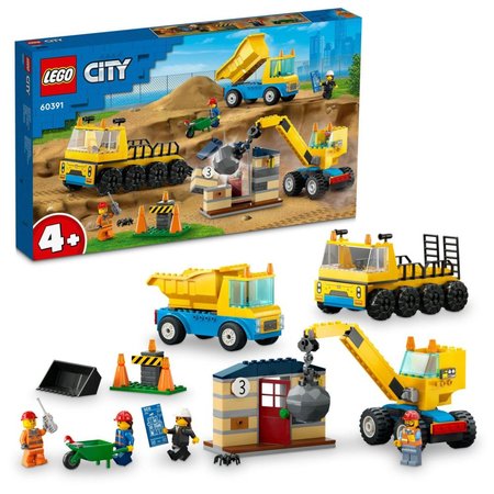 LEGO® City 60391 Vozidlá zo stavby a demolačné gule