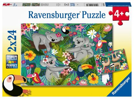 Ravensburger Koaly a leochody 2x24 kusov