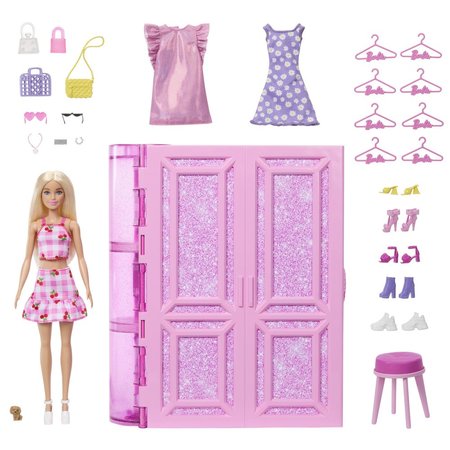 Mattel Barbie atnk snov v pastelovch farbch s obleenm a doplnkami pre bbiky HXD58