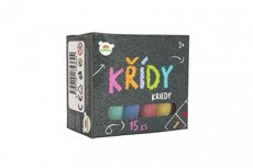 Teddies Farebn kriedy na chodnk 15ks