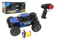 Auto RC buggy off-road modr 22cm plastov 2,4GHz batria + dobjac pack