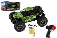 Auto RC buggy off-road zelen 22cm plastov 2,4GHz batria + dobjac pack