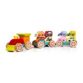 CUBIKA 13999 Vlik s autkami - dreven puzzle 14 dielov
