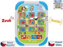 Tablet vzdelvac 15x20cm na batrie esky hovoriaci so svetlom