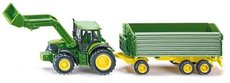 SIKU Farmer - John Deere s elnm nakladaom a prvesom, mierka 1:87