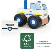 Small Foot dreven skladacie policajn auto