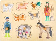 Small Foot Dreven puzzle ivot na farme