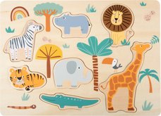 Vkladacie autko Small Foot Safari Puzzle