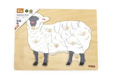 Viga Dreven montessori vkladaka - ovce