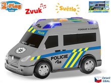 2-Play Traffic Auto polcia CZ design 13,5cm na batrie von chod so svetlom a zvukom