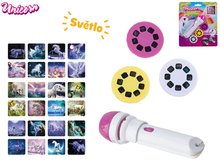 Unicorn projektorov svietidlo 11,5cm na batrie so svetlom 24 obrzkov na karte
