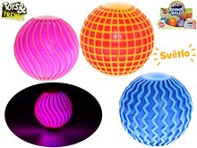 Loptika 6cm disco gua so svetlom