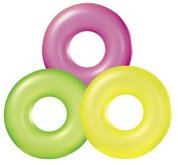 Intex 59262 Plávajúci kruh 3 farby neón 91cm
