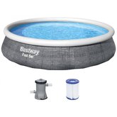 Bestway 57376 Fast Set Rattan  3,96m x 84cm s filtrciou