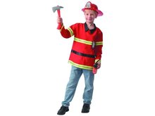 MaDe Karnevalové šaty - hasič, 120-130 cm