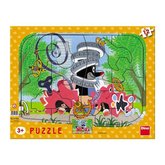 Dino puzzle Krtko opravr 12D doska