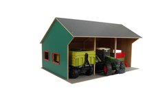 Kids Globe dreven farmrska gar pre 3 traktory