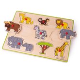 Bigjigs Toys Vkladacie puzzle safari