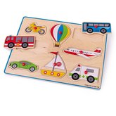Bigjigs Toys Vkladacie puzzle dopravn prostriedky