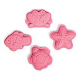 Bigjigs Toys Silikónové formy růžové Coral