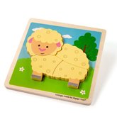 Bigjigs Toys Vkladacie puzzle Oveka