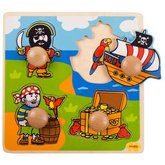 Bigjigs Toys Vkladacie puzzle pirti