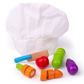Bigjigs Toys Dreven krjacia zelenina s iapkou